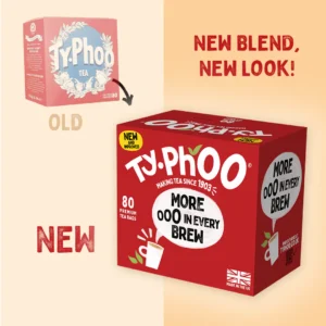 Typhoo Original Breakfast, 80 Tea Bags 290g, Black Tea, Typhoo Tea Limited. Sold by Teas.co.uk.