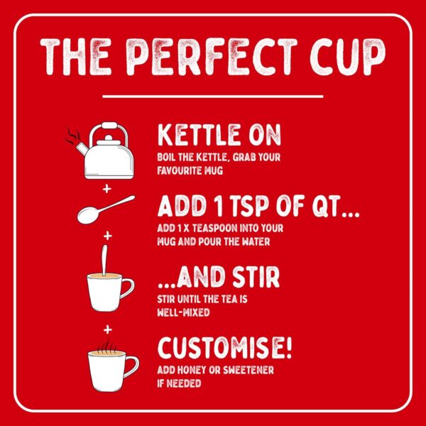 Typhoo Qt One Cup Instant Tea With Whitener, 125G