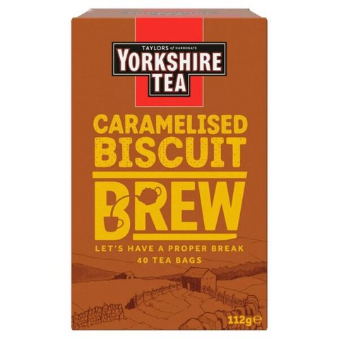 Yorkshire Tea Caramelised Biscuit Brew, 40 Tea Bags 112g