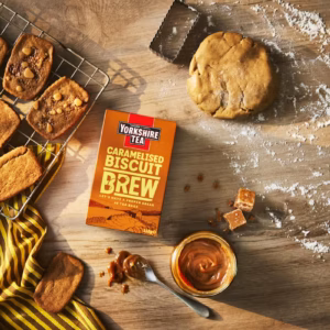 Yorkshire Tea Caramelised Biscuit Brew, 40 Tea Bags 112G, Black Tea, Bettys & Taylors Group Limited. Sold By Teas.co.uk.