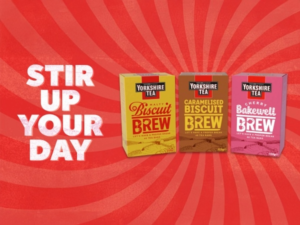 Yorkshire Tea Cherry Bakewell Brew, 40 Tea Bags 112g, Yorkshire Tea, Bettys & Taylors Group Limited. Sold by Teas.co.uk.