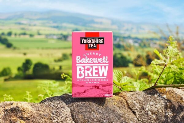 Yorkshire Tea Cherry Bakewell Brew, 40 Tea Bags 112g, Black Tea, Bettys & Taylors Group Limited. Sold by Teas.co.uk.