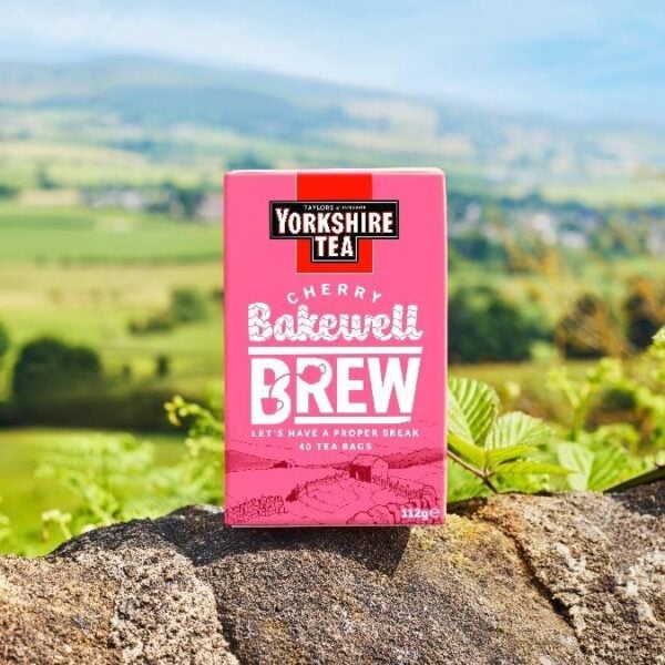 Yorkshire Tea Cherry Bakewell Brew, 40 Tea Bags 112G, Yorkshire Tea, Bettys &Amp; Taylors Group Limited. Sold By Teas.co.uk.