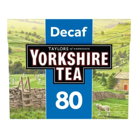 Yorkshire Tea Decaf English Breakfast, 80 Tea Bags 250g