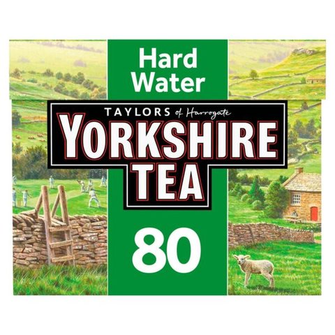 Yorkshire Tea Hard Water, 80 Tea Bags 250g