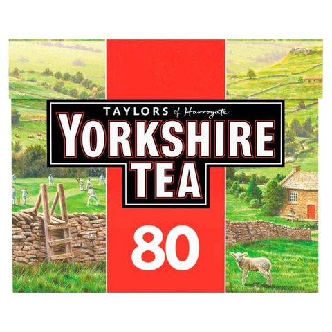 Yorkshire Tea Original Everyday Blend, 80 Tea Bags 250g
