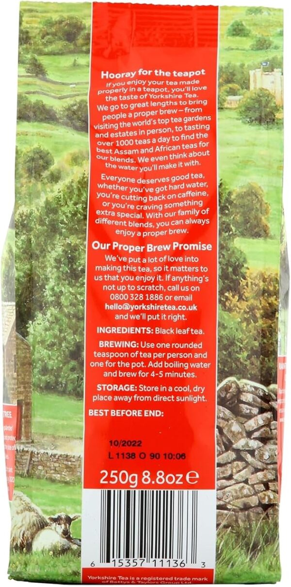 Www-Teas-Co-Uk-Yorkshire-Tea-Original-Loose-Leaf-Tea-250G-615357111363-Back-Of-Packet Yorkshire Tea Original Loose Leaf Tea, 250G