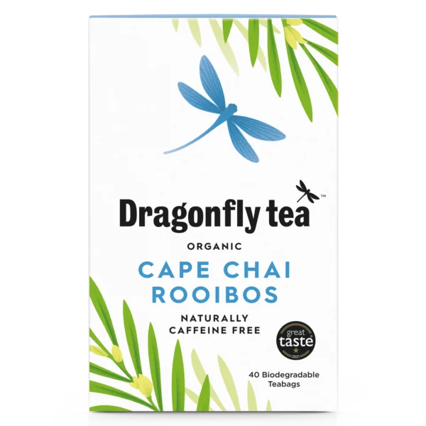 Cape Rooibos Tea Box Buy Dragonfly Organic Cape Chai Rooibos, 40 Tea Bags 80g Online
