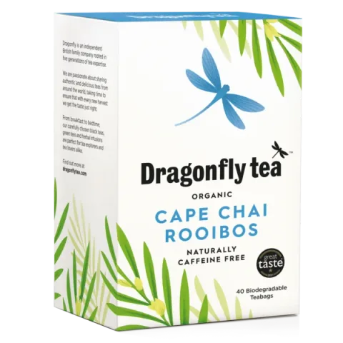 Dragonfly Organic Cape Chai Rooibos, 40 Tea Bags 80g