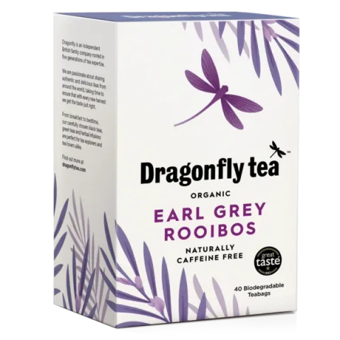 Dragonfly Organic Earl Grey Rooibos, 40 Tea Bags 100g
