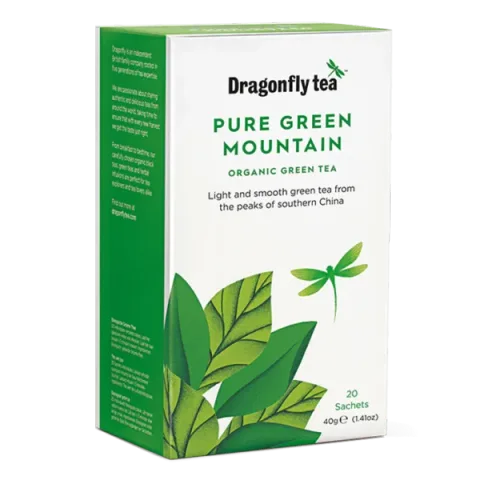 Dragonfly Organic Pure Green Mountain, 40 Tea Bags 80g