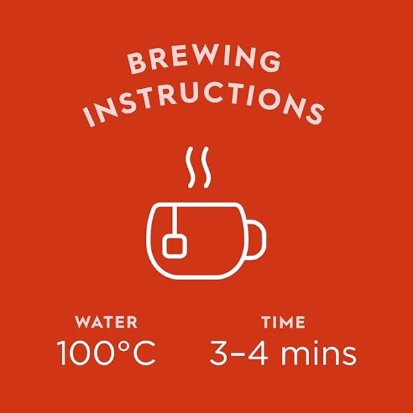 Dragonfly Organic Pure Rooibos, 40 Tea Bags 100G, Brew Instructions, Available At Teas.co.uk