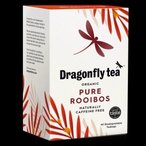 Dragonfly Organic Pure Rooibos, 40 Tea Bags 100g, Organic Tea Bags, Dragonfly Teas Limited. Sold by Teas.co.uk.