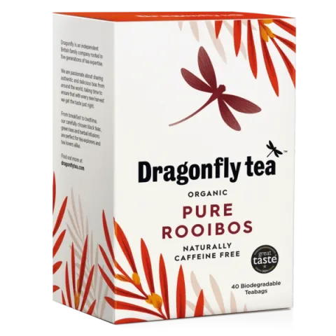 Dragonfly Organic Pure Rooibos, 40 Tea Bags 100g