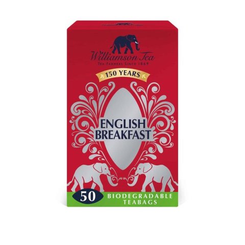 Williamson English Breakfast, 50 Tea Bags 125g