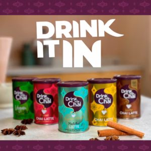 Drink Me Chai Dirty Chai Latte, 200g, the full range of chai flavours, available at teas.co.uk