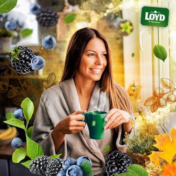 Loyd Pure Rooibos 20 Tea Bags 40G Woman Drinking, loose tea detail, available at teas.co.uk