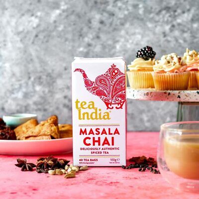 Tea India Masala Chai, 40 Tea Bags 100G