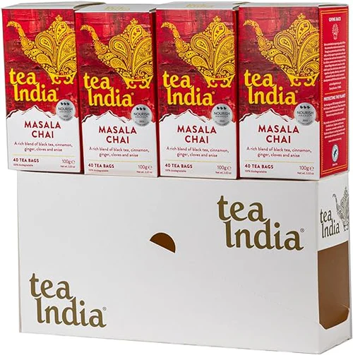Tea India Masala Chai, 40 Tea Bags 100G