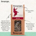 Teapigs Chai, 15 Tea Bags 52.5g, front of box with key selling points, available at teas.co.uk