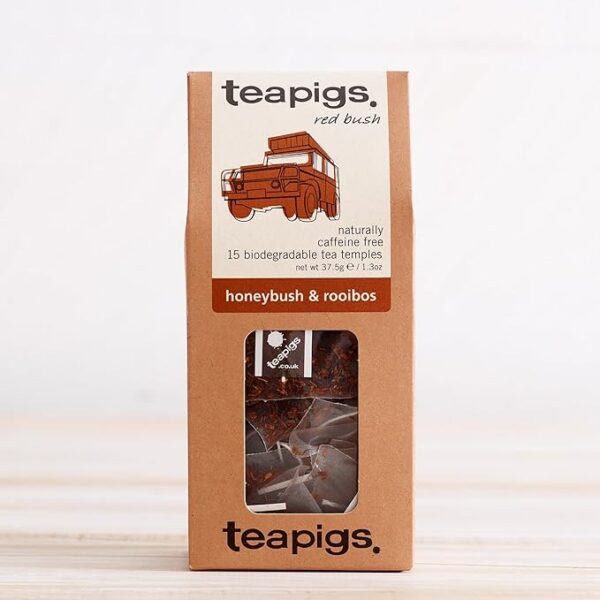 Teapigs Honeybush And Rooibos 15 Tea Bags 37 5G 506013675011337 Front Of Box In, lifestyle shot, available at teas.co.uk