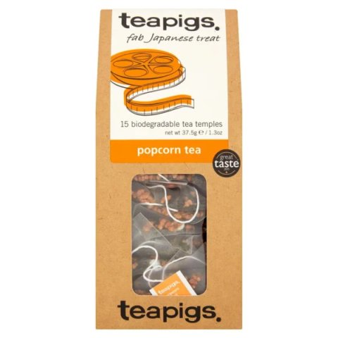 Teapigs Popcorn Tea, 15 Tea Bags 37.5g, Green Tea, Teapigs Limited. Sold by Teas.co.uk.