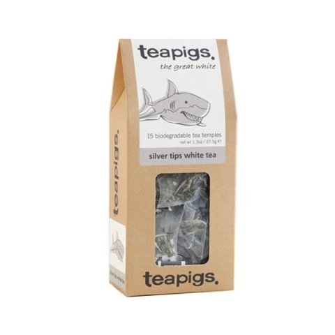 Teapigs Silver Tips White Tea, 15 Tea Bags 37.5g, White Tea, Teapigs Limited. Sold by Teas.co.uk.