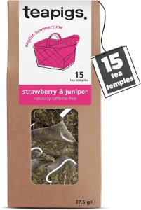 Teapigs Strawberry and Juniper, 15 Tea Bags 37.5g, Fruit and Herbal Tea, Teapigs Limited. Sold by Teas.co.uk.