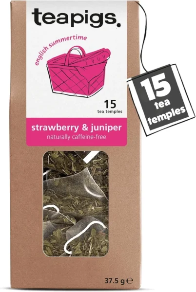How To Brew Strawberry And Juniper Tea 1 Teapigs Strawberry And Juniper, 15 Tea Bags 37.5G, Fruit And Herbal Tea, Teapigs Limited. Sold By Teas.co.uk.