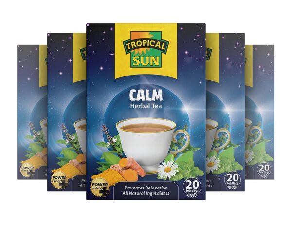 Tropical Sun Calm, 20 Tea Bags 40g, multi box picture, available at teas.co.uk