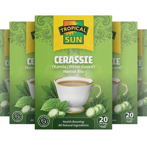 Tropical Sun Cerassie, 20 Tea Bags 26G, Multi View Of Boxes Displayed, Available At Teas.co.uk