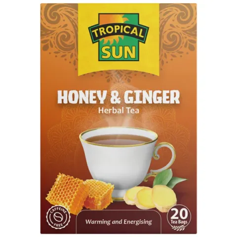 Tropical Sun Honey and Ginger, 20 Tea Bags 70g