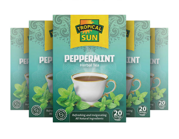 Tropical Sun Peppermint, 20 Tea Bags 30g, multi boxes picture, available at teas.co.uk