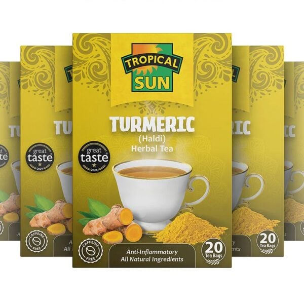 Tropical Sun Turmeric, 20 Tea Bags 30G, Multi Boxes Together, Available At Teas.co.uk