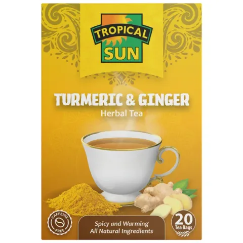 Tropical Sun Turmeric and Ginger, 20 Tea Bags 40g
