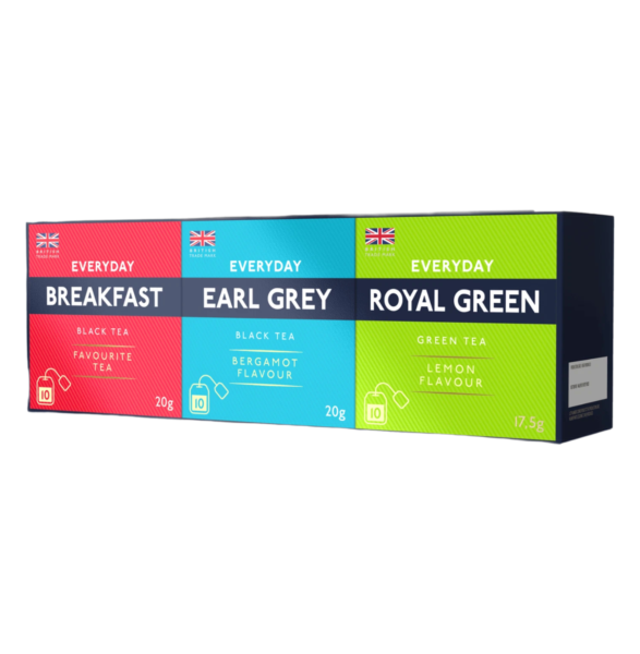 True English Tea (T.E.T) British Mix Collection, 30 Tea Bags 57.5g