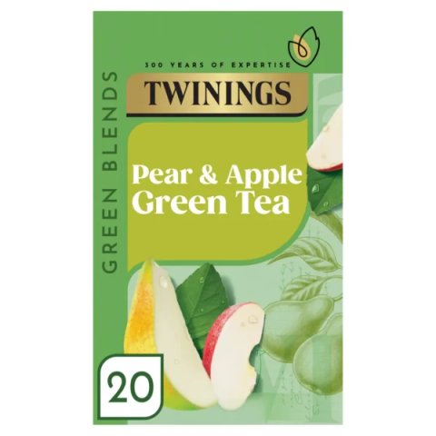 Twinings Apple and Pear Green Tea, 20 Tea Bags 40g, Green Tea, R. Twining and Company Limited. Sold by Teas.co.uk.