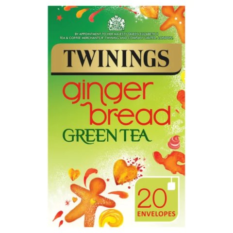 Twinings Gingerbread Green Tea, 20 Tea Bags 40g, Green Tea, R. Twining and Company Limited. Sold by Teas.co.uk.