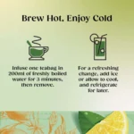 Twinings Lemon Green Tea, 20 Tea Bags 40g, how to brew hot or cold, available at teas.co.uk