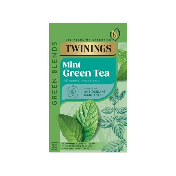 Twinings Mint Green Tea, 20 Tea Bags 40g, Green Tea, R. Twining and Company Limited. Sold by Teas.co.uk.