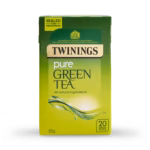 Twinings Mint Green Tea, 20 Tea Bags 40g, front of box old design, available at teas.co.uk