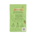 Twinings Pomegranate Green Tea, 20 Tea Bags 40g, back of box, available at teas.co.uk