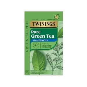 Twinings Pure Green Decaf Tea, 20 Tea Bag 35g, Green Tea, R. Twining and Company Limited. Sold by Teas.co.uk.