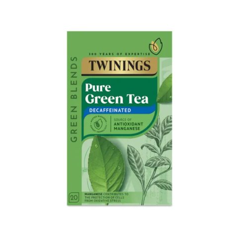 Twinings Pure Green Decaf Tea, 20 Tea Bag 35g, Green Tea, R. Twining and Company Limited. Sold by Teas.co.uk.