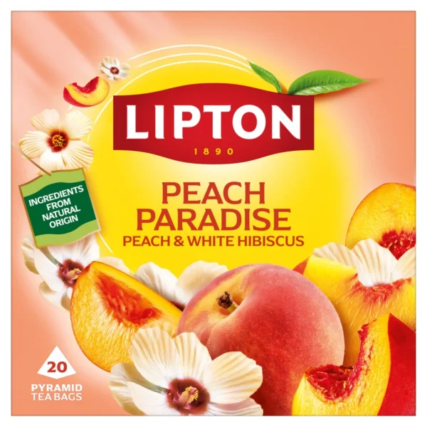 Buy Lipton Peach Paradise 20 Bags 46g Online · 20p A Cup