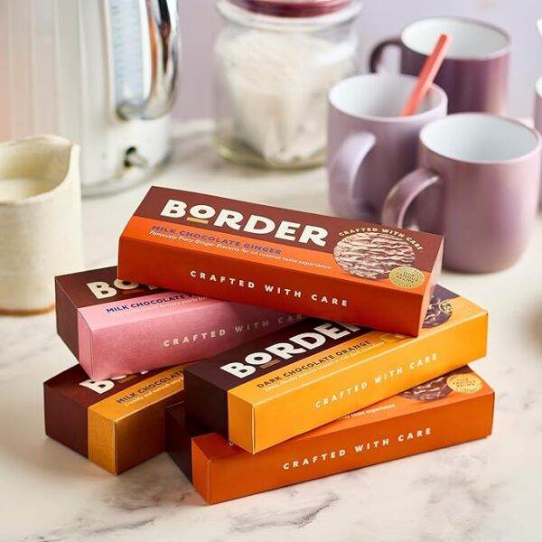 Border Butterscotch Crunch Organic Biscuits, 135g, full border range, available at teas.co.uk