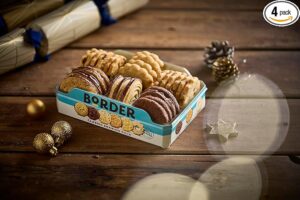 Border Classic Biscuit Sharing Pack, 400g, biscuits on table christmas setting, available at teas.co.uk