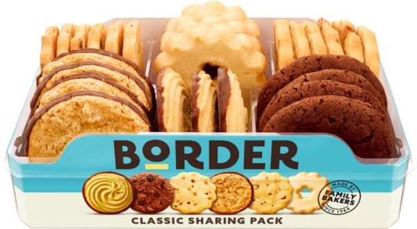 Border Classic Biscuit Sharing Pack, 400g, Biscuits, Border Biscuits Limited. Sold by Teas.co.uk.