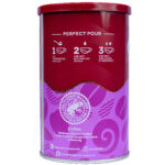 Costa Intense Dark Roast Coffee, 100g, back of tin, available at teas.co.uk