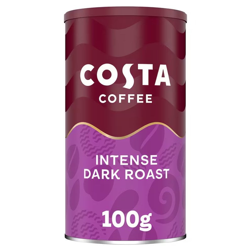 Costa Intense Dark Roast Coffee, 100g, Coffee, Costa Limited. Sold by Teas.co.uk.